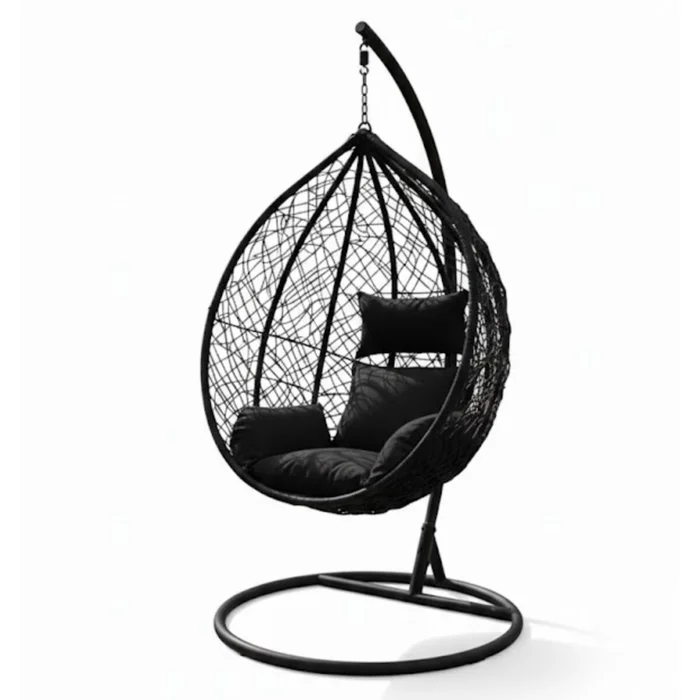 Hamaca Nido Colgante - Negro en Negro - Muebles para el exterior, Uruguay | La Cueva Muebles, vista 2