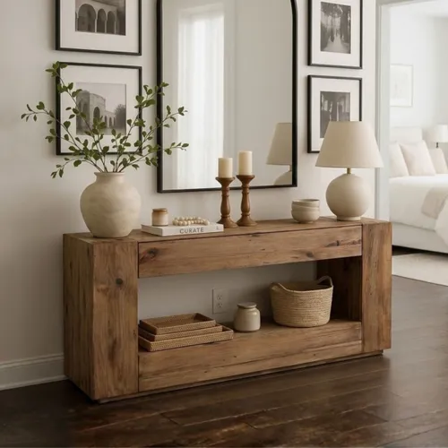 Aparador Linea Rimini en Madera natural - Aparadores y recibidores, Uruguay | La Cueva Muebles