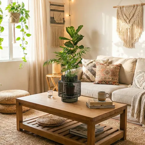 Mesa Ratona Fuko en Madera natural - Mesas de living, Uruguay | Treehouse Deco