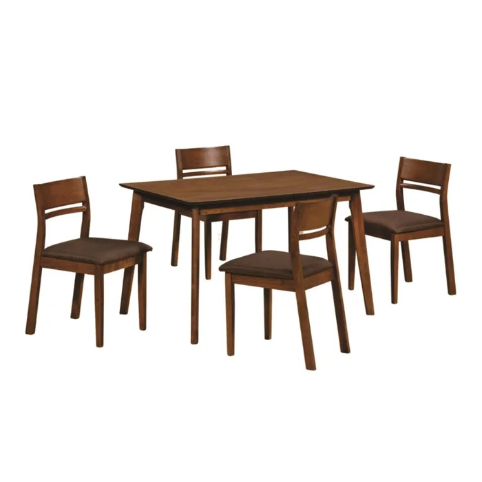 Juego de Comedor Ashley 4 Sillas en Marrón - Mesas de comedor, Uruguay | Rústico Hogar