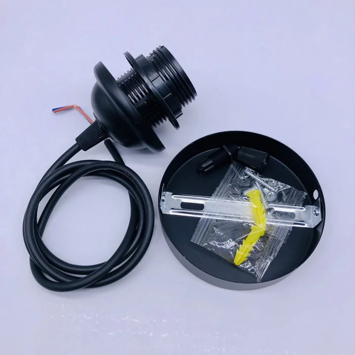 Porta lampara con cable colgante E27 negro - Lámparas de mesa, Uruguay | Buho Store, vista 2