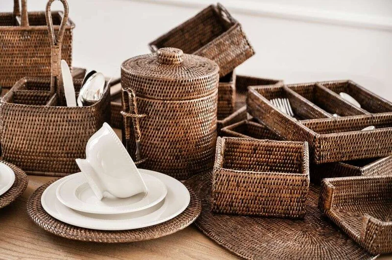 CESTO DE RATTAN - 23 X 23 CMS - Canastos, Uruguay | La Iberica, vista 3