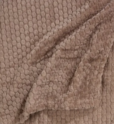 Manta throw ROSENVIAL 130x160 arena oscura - Textiles, Uruguay | JYSK