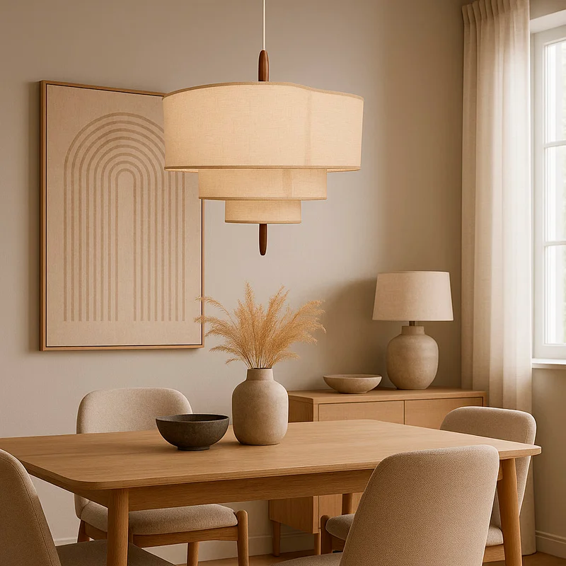 Lampara de techo Inna en Beige - Lámparas colgantes, Uruguay | Alta Gracia Deco, vista 4