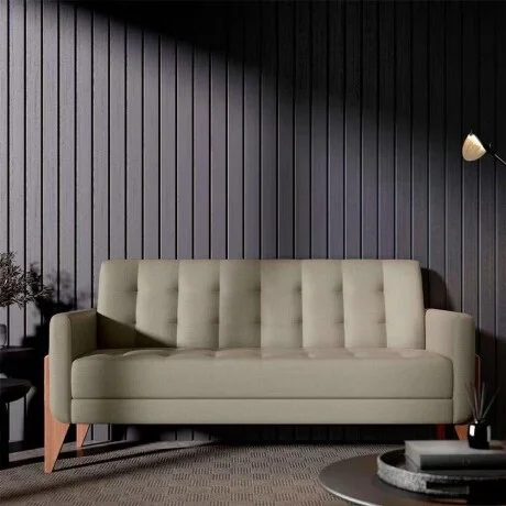 Sillon 3 Cuerpos Brooklin en Beige - Sillones y sofás, Uruguay | La Cueva Muebles, vista 9