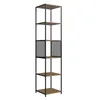 Estantería Industrial Alta - Miel con Negro en Negro - Bibliotecas, Uruguay | Champagne Home, vista 1 de 4
