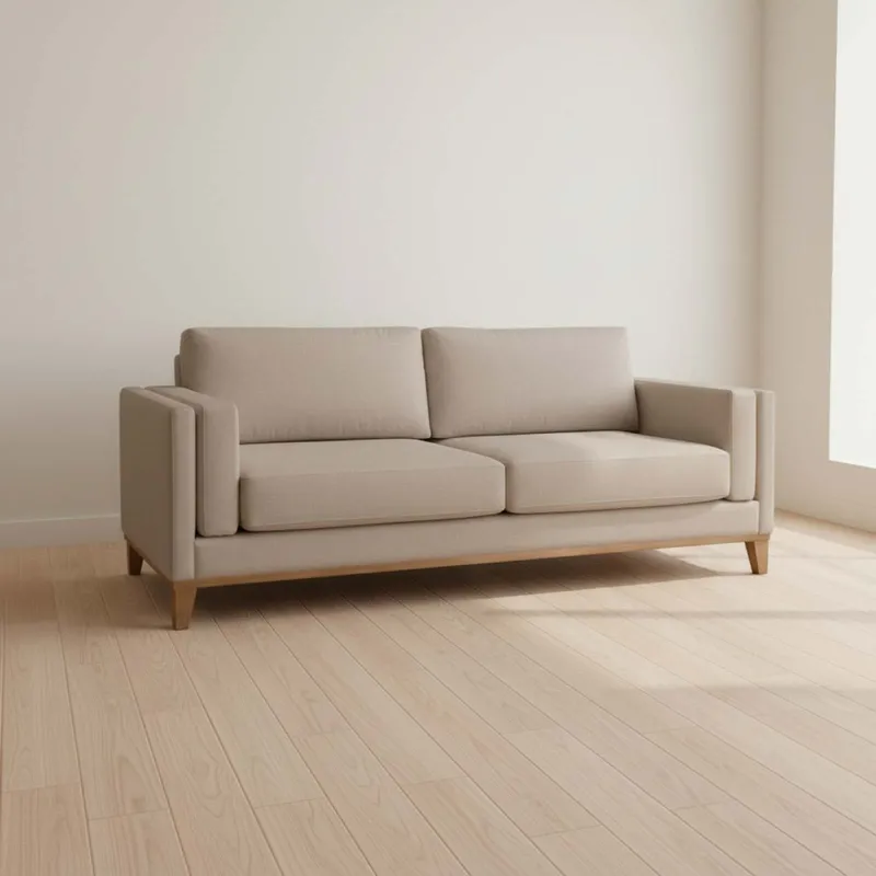 Sillón 3 Cuerpos Tela-premium Natural-beige Luxor Premium Easy Clean Beige en Beige - Sillones y sofás, Uruguay | Divino