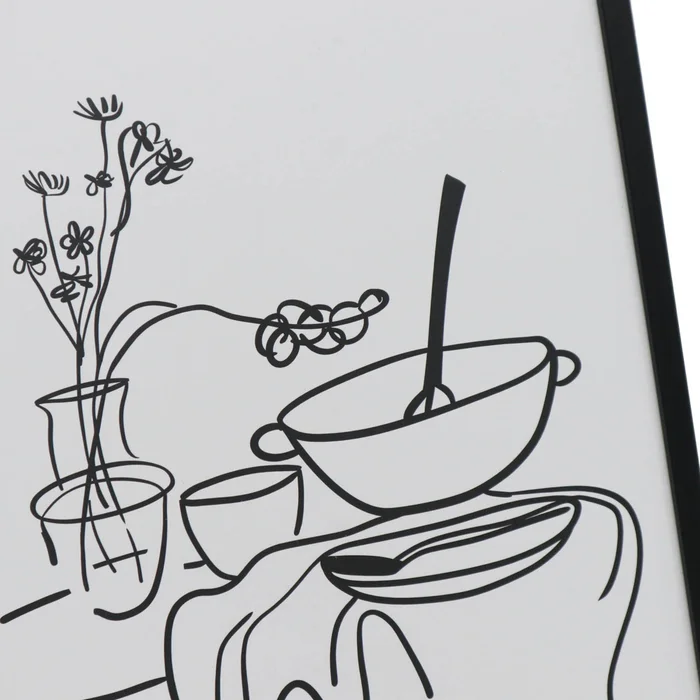 Cuadro Spaghetti I, 40 Blanco Papel Wi242005a en Blanco - Decoración de pared, Uruguay | Divino, vista 2
