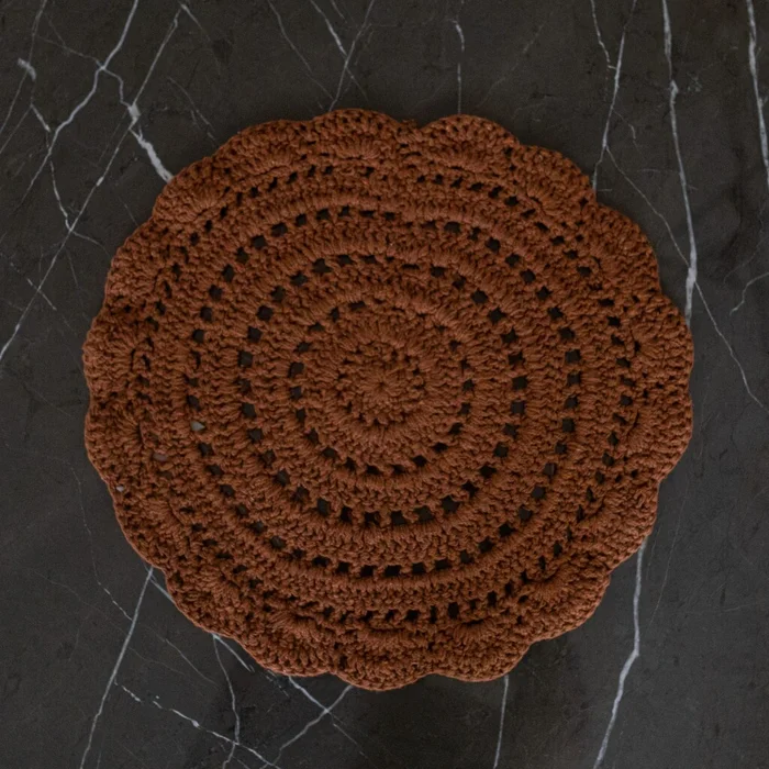 Individual tejido de algodón en Marrón - Textiles, Uruguay | Buho Store