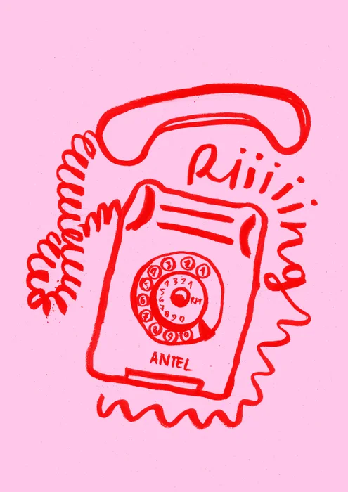 Ring rosa en Rojo - Láminas, Uruguay | Mara Estudio