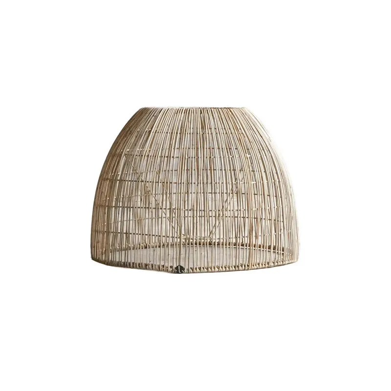 Pantalla Rattán Natural/beige Domo en Madera natural - Lámparas de mesa, Uruguay | Le Blanc