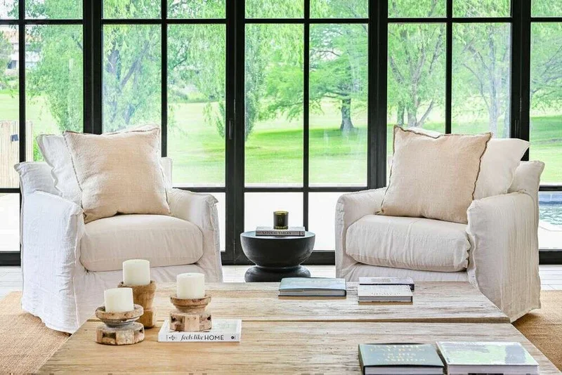 SILLON ALMA LINO BLANCO - 1 CUERPO en Blanco - Sillones y sofás, Uruguay | La Iberica, vista 4