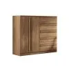 Comoda Cajonera 2 Puertas 5 Cajones 100% Mdp Dormitorio Jatoba en JATOBA - Cómodas, Uruguay | Soy Hogar, vista 3 de 8