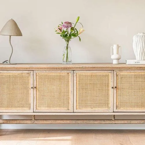 APARADOR SAKURA - PINO MACIZO RECICLADO GRIS en Madera natural - Muebles para TV, Uruguay | La Iberica