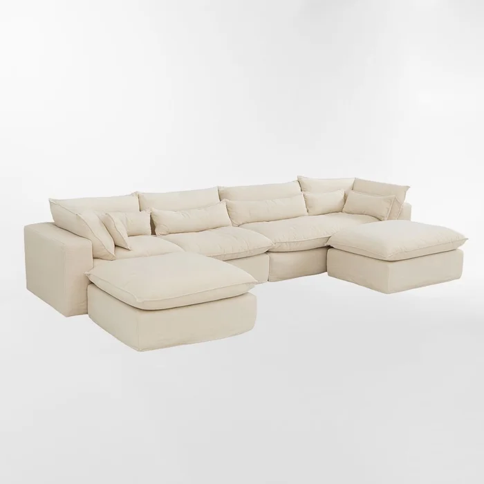 Sofá modular WELL BEIGE 4 CUERPOS en Beige - Sillones y sofás, Uruguay | Viasono, vista 2