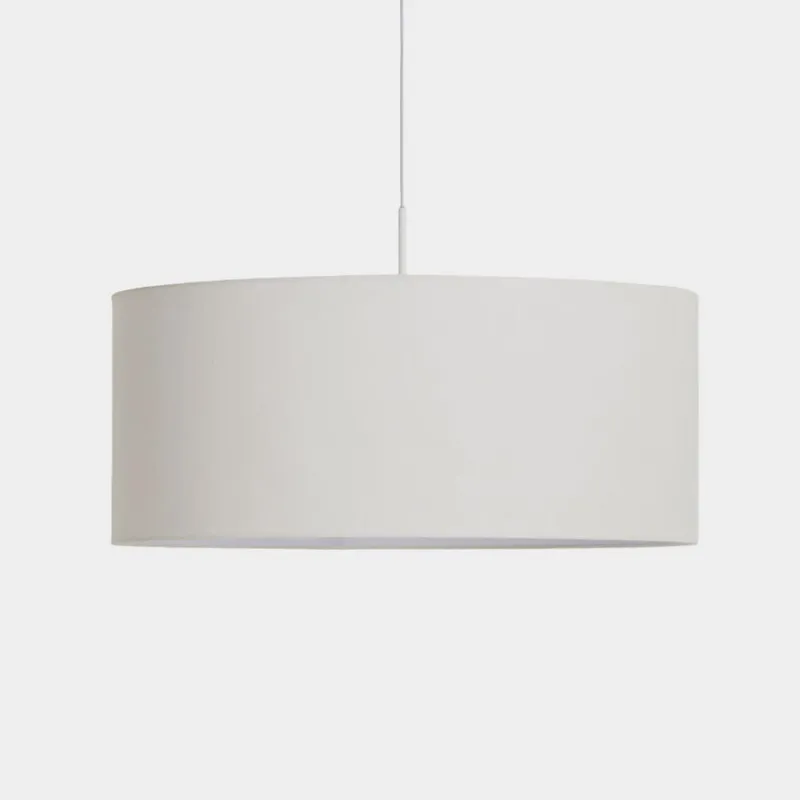 Pantalla para lámpara de techo Niani en algodón color marfil - Ø60 cm en Blanco - Lámparas colgantes, Uruguay | Kavehome