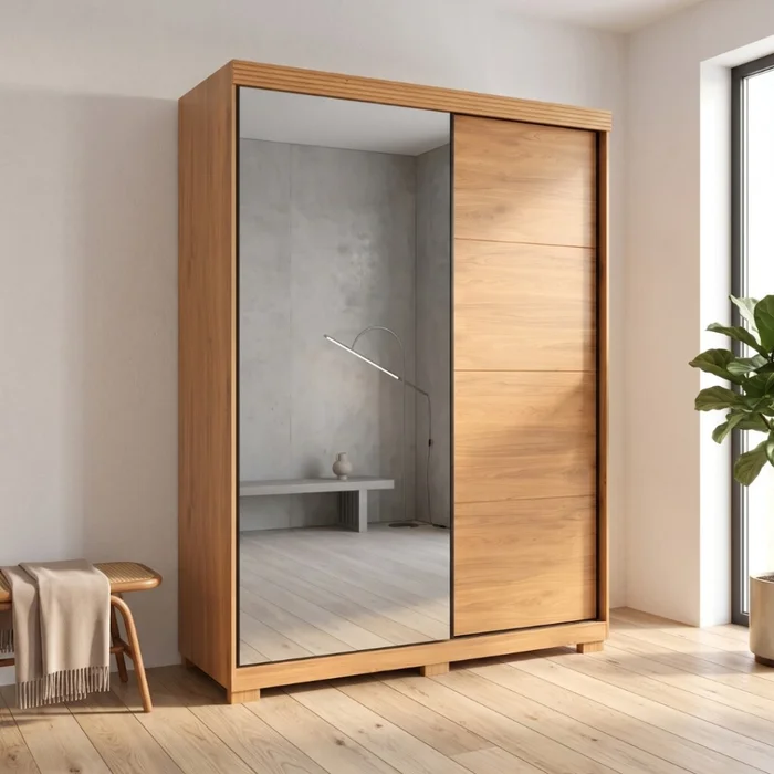 Ropero 2 puertas corredizas Doble Cara Sierra - Moderna - Roperos y placares, Uruguay | Rústico Hogar