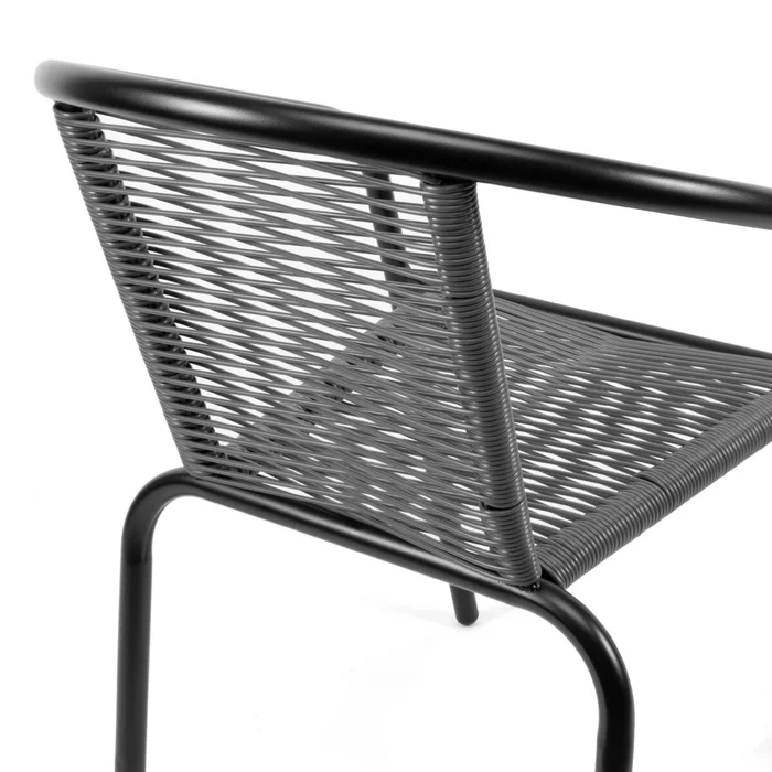Silla de Rattan New - Negro en Negro - Muebles para el exterior, Uruguay | Rústico Hogar, vista 3