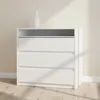 Cómoda Cajonera 3 Cajones Mdf Blanco South en Blanco - Cómodas, Uruguay | Divino, vista 1 de 3