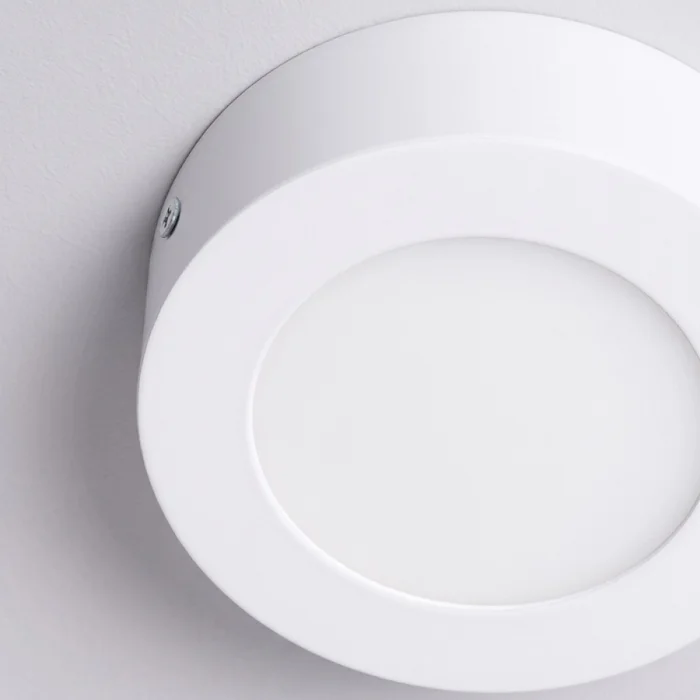 Panel LED Redondo de Adosar 6W Luz Cálida en Blanco - Lámparas colgantes, Uruguay | Serlux, vista 3