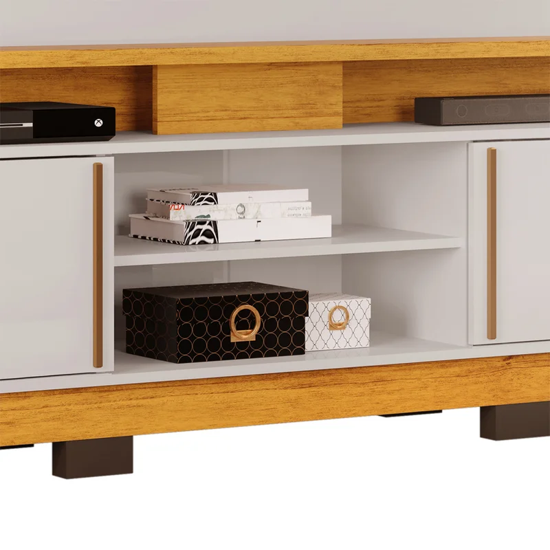 Rack Tv Modular Con Espejo Living Hasta Led 55 en Madera natural - Muebles para TV, Uruguay | Soy Hogar, vista 5