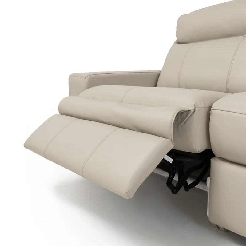 Sofá Bora (Reclinable eléctrico) - Cuero Básico - 2 cuerpos - Arena - (Preventa) en Beige - Sillones y sofás, Uruguay | Nyr, vista 4