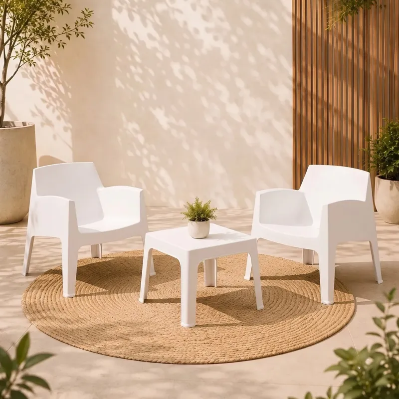Set de Jardín Mesa + 2 sillas - Magna Master - Marrón en Marrón - Muebles para el exterior, Uruguay | Rústico Hogar