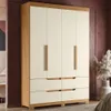 Ropero 4 puertas 4 cajones - Línea FIT - Marrón - Roperos y placares, Uruguay | Ecowood, vista 1 de 5