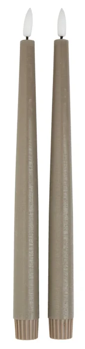 Vela LED GUDMUND A29cm 2 unidades en Gris - Velas y Portavelas, Uruguay | JYSK