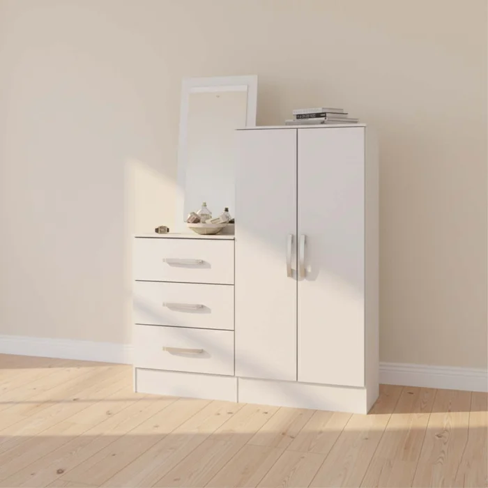 Comoda Cajonera Mdp Blanco B700 en Blanco - Cómodas, Uruguay | Divino