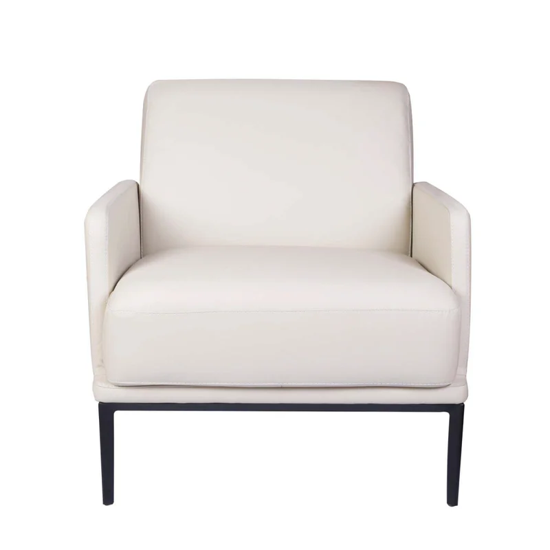 Butaca 1 Cuerpo Cuero-100-natural Natural-beige Sky Crema en Beige - Sillones y sofás, Uruguay | Divino, vista 3