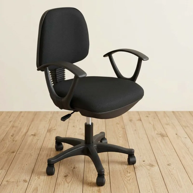 Silla De Oficina Tela-y-polipropileno Negro Classic en Negro - Sillas de escritorio, Uruguay | Divino