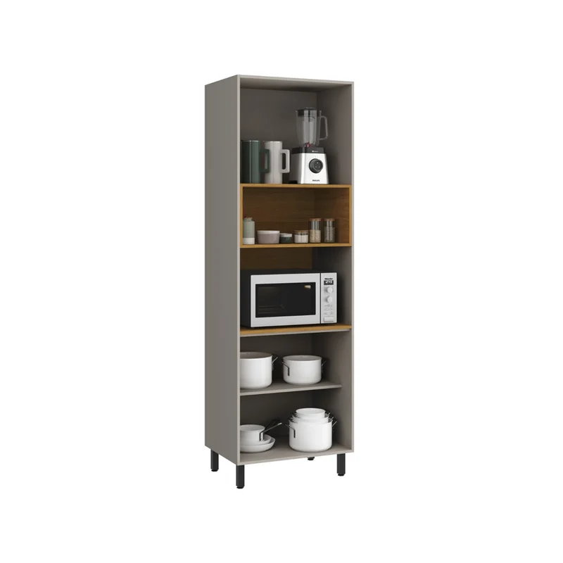 Panelero Modular 4 Puertas Con Estantes Mdp en Gris - Muebles, Uruguay | Soy Hogar, vista 4