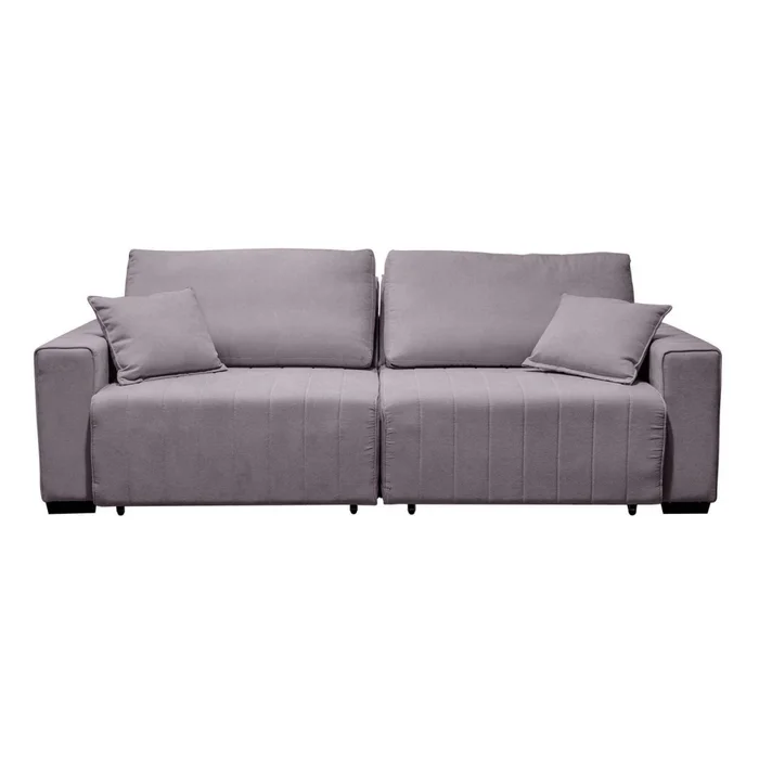 Sofa Retráctil 3 Cuerpos Tela Gris Connecticut en Gris - Sillones y sofás, Uruguay | Divino, vista 2