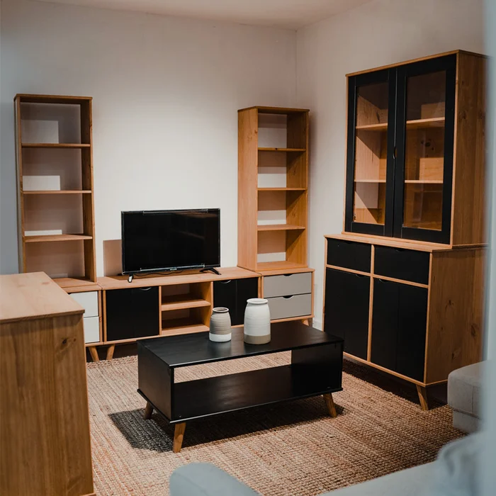 Mesa De Living Madera Maciza - Línea Berlín - Gris en Gris - Mesas de living, Uruguay | Ecowood, vista 5