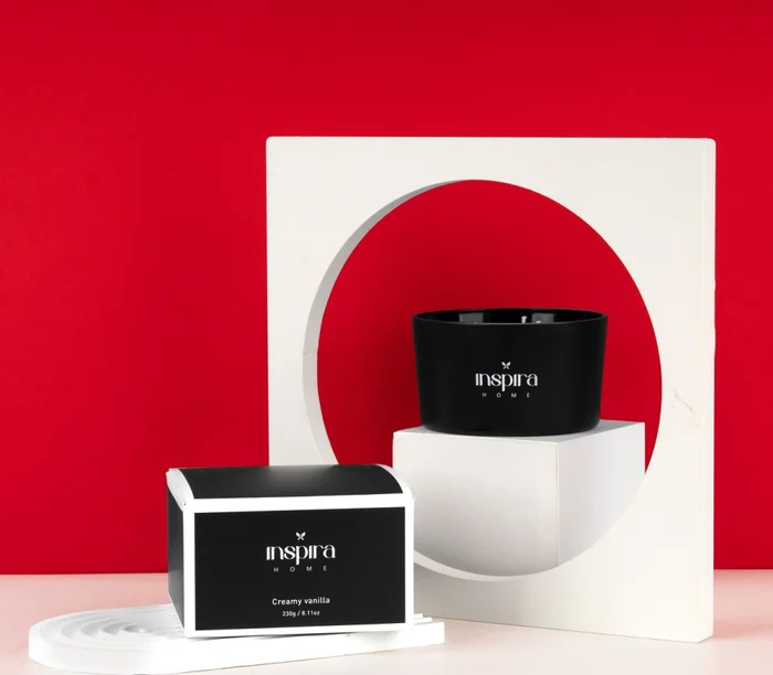 VELA CREAMY en Blanco - Velas y Portavelas, Uruguay | Champagne Home, vista 2