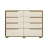 Comoda Cajonera 8 Cajones Combinada Con Patas Dormitorio en Off-white - Cómodas, Uruguay | Soy Hogar, vista 3