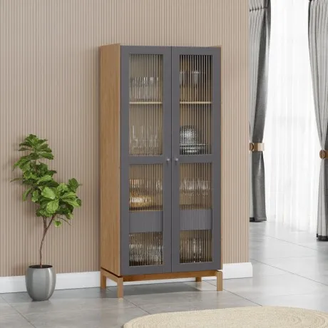 Cristalero 2 Puertas+ 1 Cajón Barcelona - Aparadores y recibidores, Uruguay | Aihaus