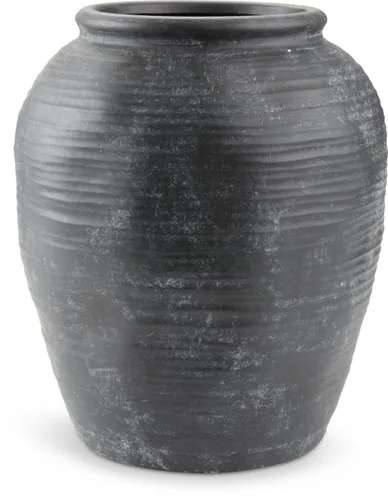 Jarrón INGVARD Ø25xA30cm arcilla en Negro - Jarrones, Uruguay | JYSK