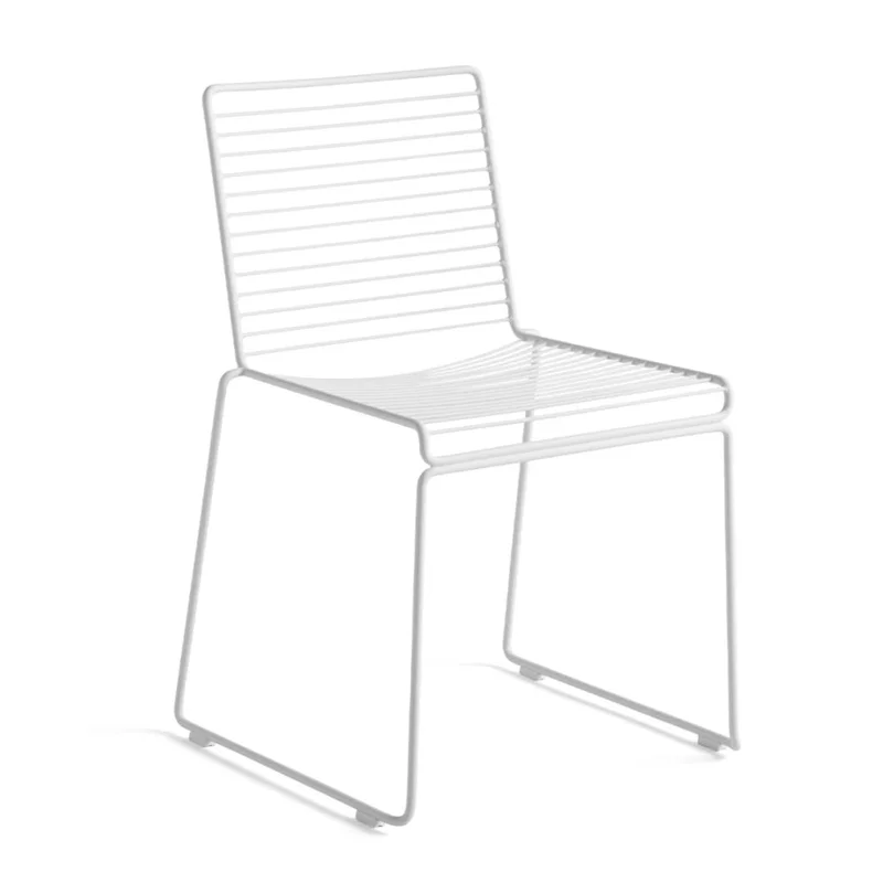 Silla De Exterior Metal Apilable - Blanco en Blanco - Sillas, Uruguay | Ecowood, vista 4