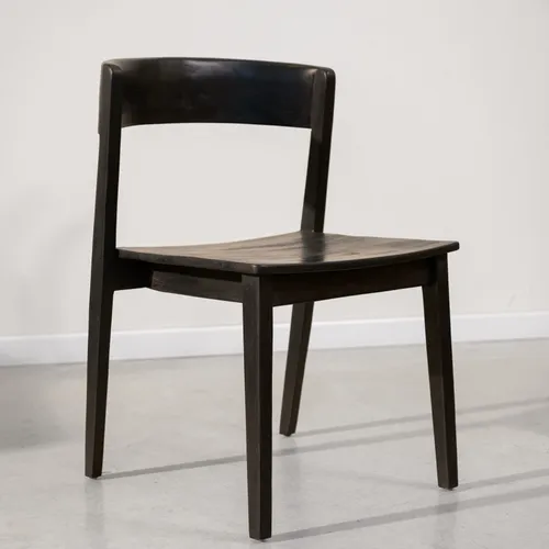 Silla en madera teca color negro - Sillas, Uruguay | Entrecasa