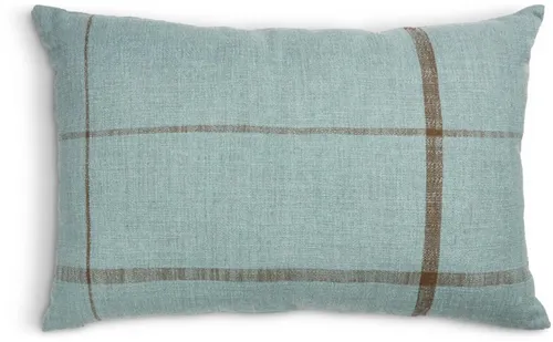 Almohadón HALLON 40x60 azul/marrón en Celeste - Textiles, Uruguay | JYSK