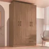 ROPERO TOQUIO 4 PUERTAS MACADAMIA 4400 MA - Roperos y placares, Uruguay | Rosas Hermanos, vista 3 de 3