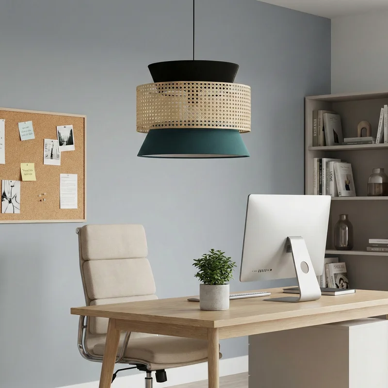 Colgante Trio Chroma Rattan en Multicolor - Lámparas colgantes, Uruguay | La Perla, vista 4