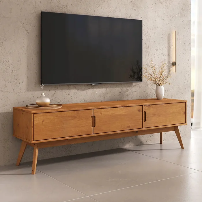 Rack TV 180CM Tivan - Madera Maciza en Madera natural - Muebles para TV, Uruguay | Balton, vista 11
