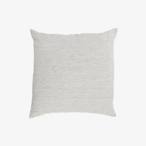 Almohadón Marena 100% lino rayas blanco y negro 45 x 45 cm en Blanco - Textiles, Uruguay | Kavehome