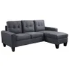 Sillon 3 cuerpos con chaise Herbie - GRIS en Gris, Uruguay | La Cueva Muebles, vista 9 de 14