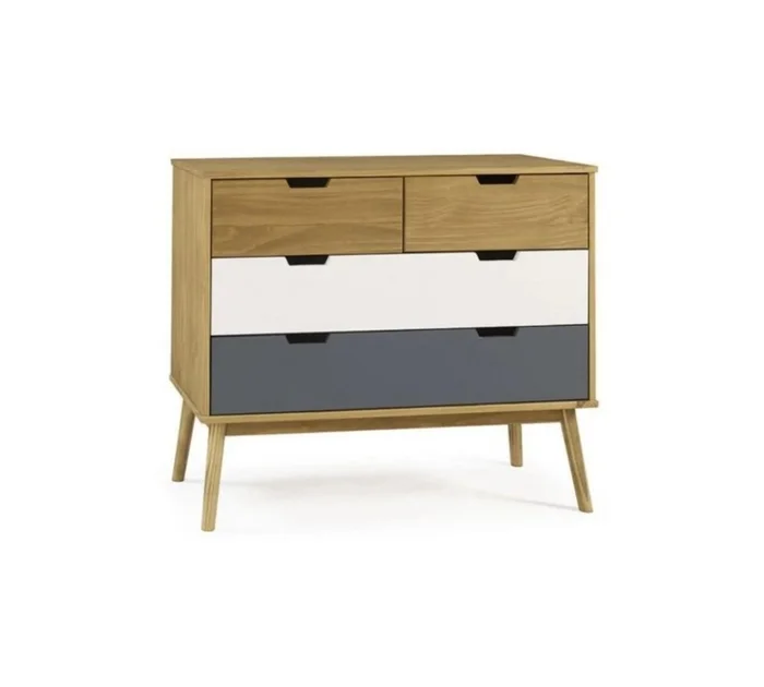Comoda Cajonera Nordica, Madera - Cusco en Multicolor - Cómodas, Uruguay | Rústico Hogar