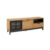 RACK DE TV 2 PUERTAS Y 1 CAJON DENISE 2205 en Negro - Muebles para TV, Uruguay | Alfa Ventas, vista 1 de 5