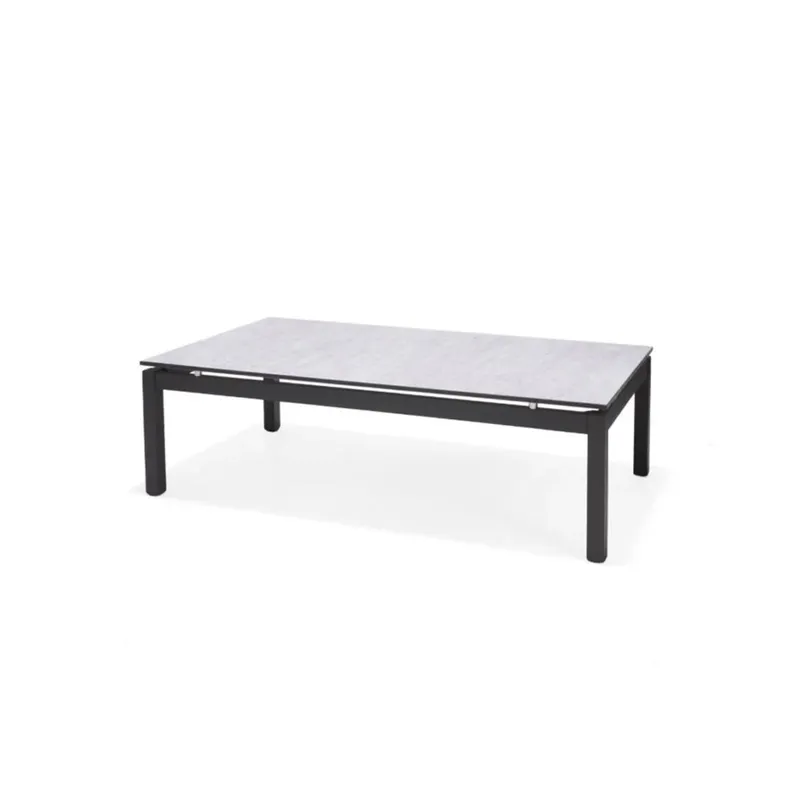 Mesa de centro rectangular de Aluminio - Mood de 110x60cm en Gris - Mesas de arrimo, Uruguay | Ecowood